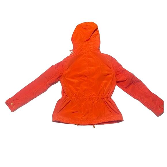 Michael Kors Wind Breaker Jacket with Hood Orange Size Small - Picture 3 of 11